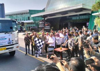 Mendag Zulkifli Hasan, Melepas Ekspor Produk Alas Kaki Senilai Rp 6,50 Miliar di PT. SCI, Salatiga